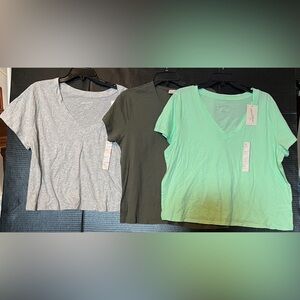Universal Thread Short Sleeve Tees - Heather Gray, Olive, Mint Green- 3 for $18